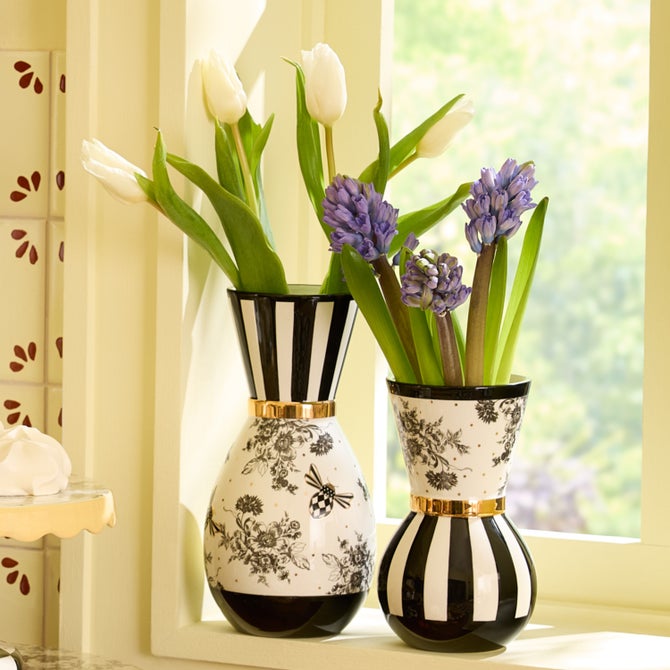 Bee Toile Vases, Set of 2 image number 2