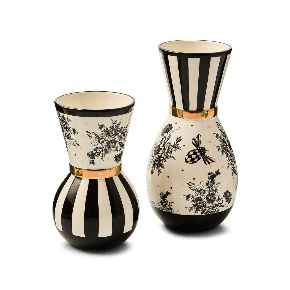 Bee Toile Vases, Set of 2 mackenzie-childs Panama imagen 1