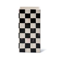 Courtly Check Pillar Vase