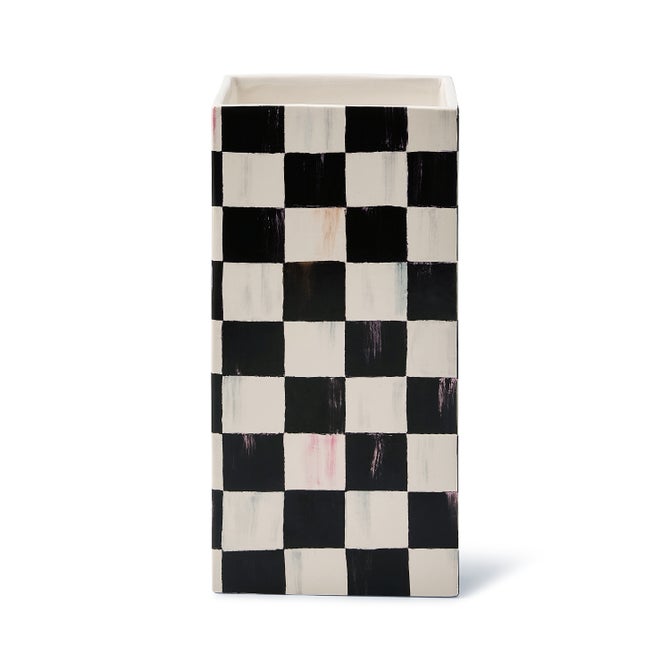 Courtly Check Pillar Vase image number 2