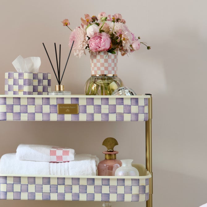 Rosy Check Glass Vase image number 2