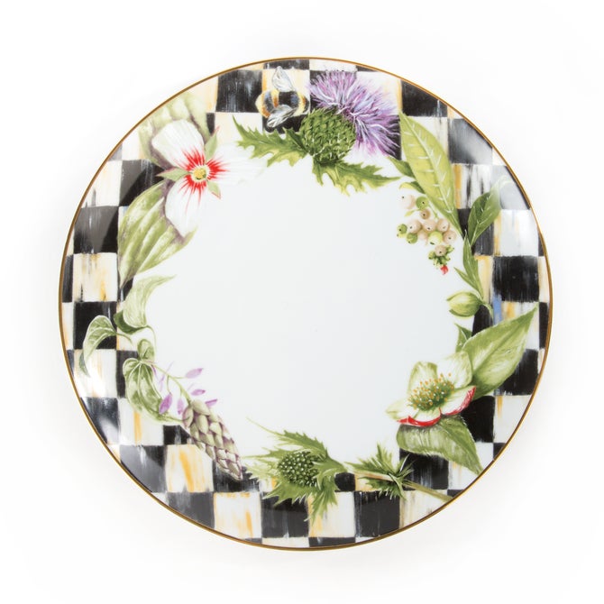 Thistle & Bee Dinner Plate - Garland image number 0