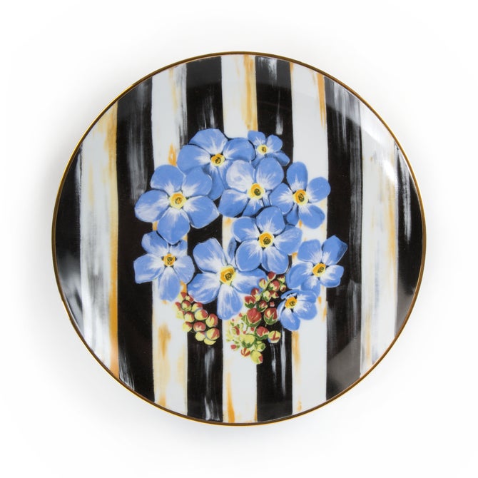 Thistle & Bee Salad Plate - Forget-Me-Not image number 0