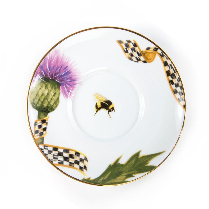 Thistle & Bee Saucer image number 0
