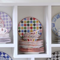 Multi Check Round Platter