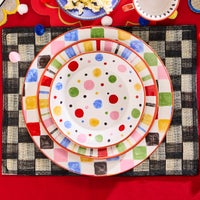 Multi Check Round Platter