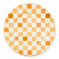 Honey Check Round Platter