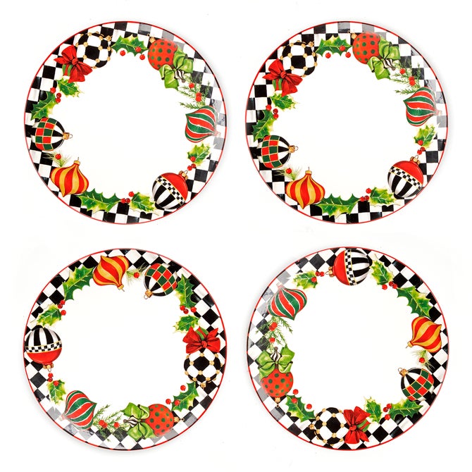 Deck the Halls Dinner Plates, Set of 4 image number 0
