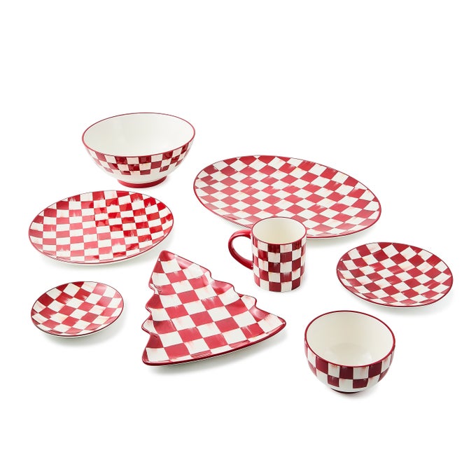Cherry Check Salad Plates, Set of 4 image number 2