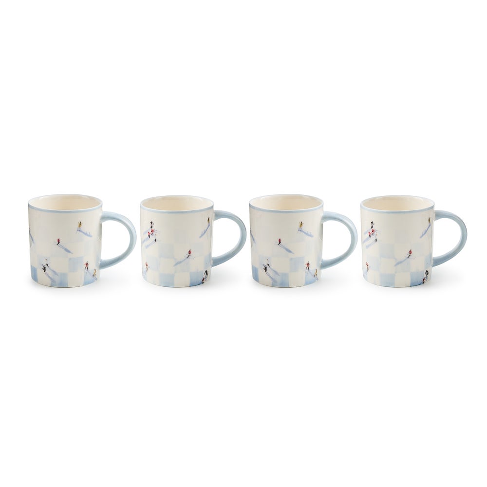 Gray Malin Ski Holiday Mugs, Set of 4 mackenzie-childs Panama imagen 1 Gray Malin Ski Holiday Mugs, Set of 4 mackenzie-childs Panama imagen 1
