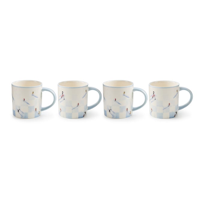 Gray Malin Ski Holiday Mugs, Set of 4 image number 0