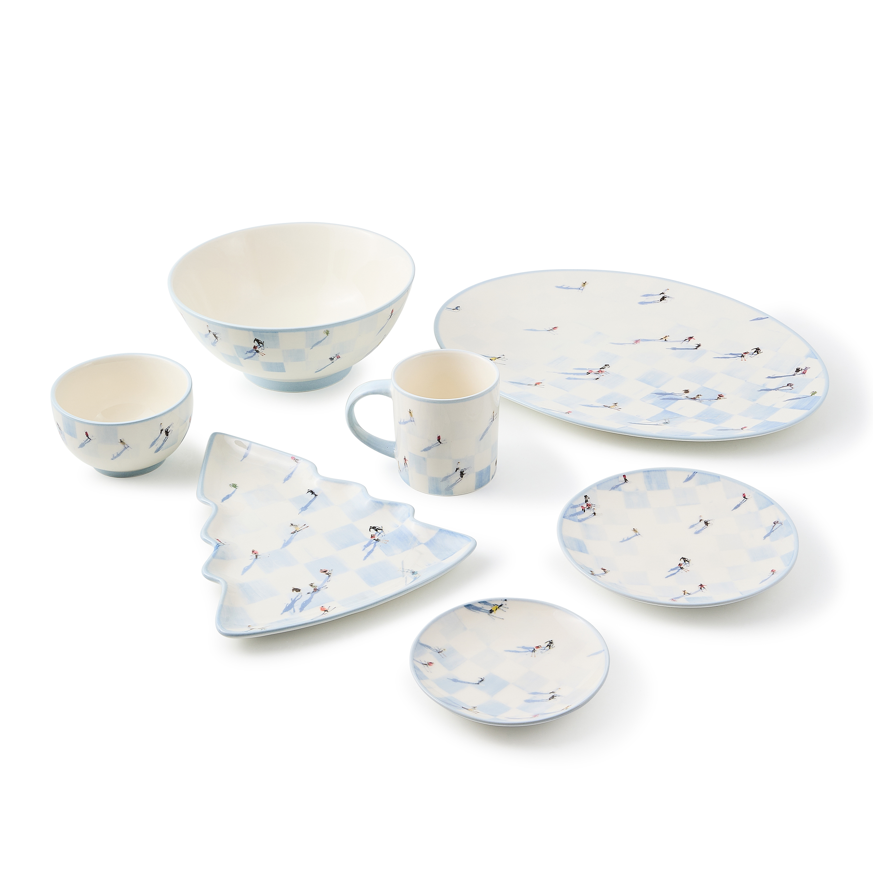 MacKenzie-Childs Ski Holiday Serving Platter