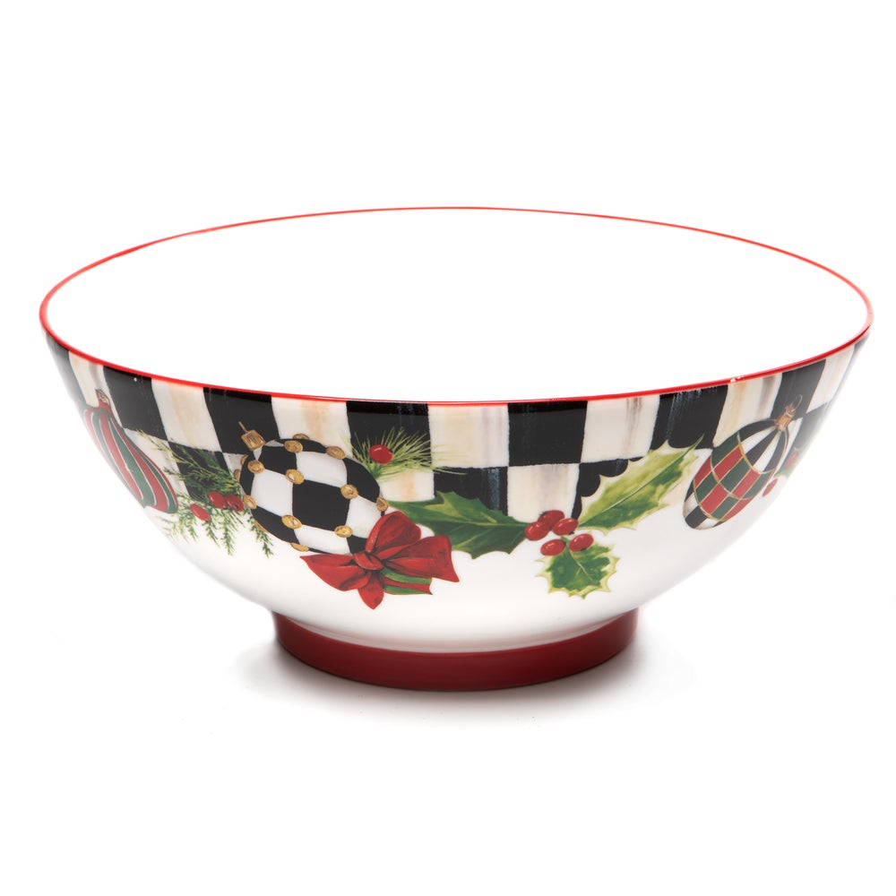 Deck the Halls Serving Bowl mackenzie-childs Panama imagen 1