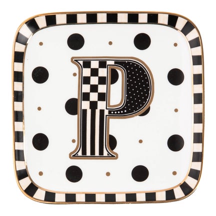 Monogram Dish - P
