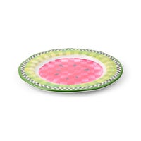 Watermelon Melamine Dinner Plates, Set of 4
