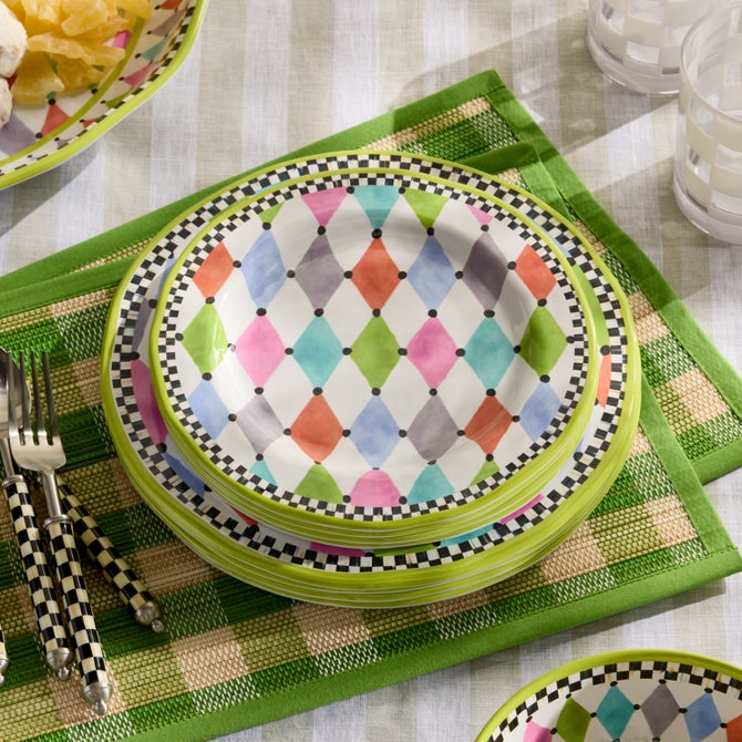 Palm Springs Melamine Dinner Plates, Set of 4 image number 1