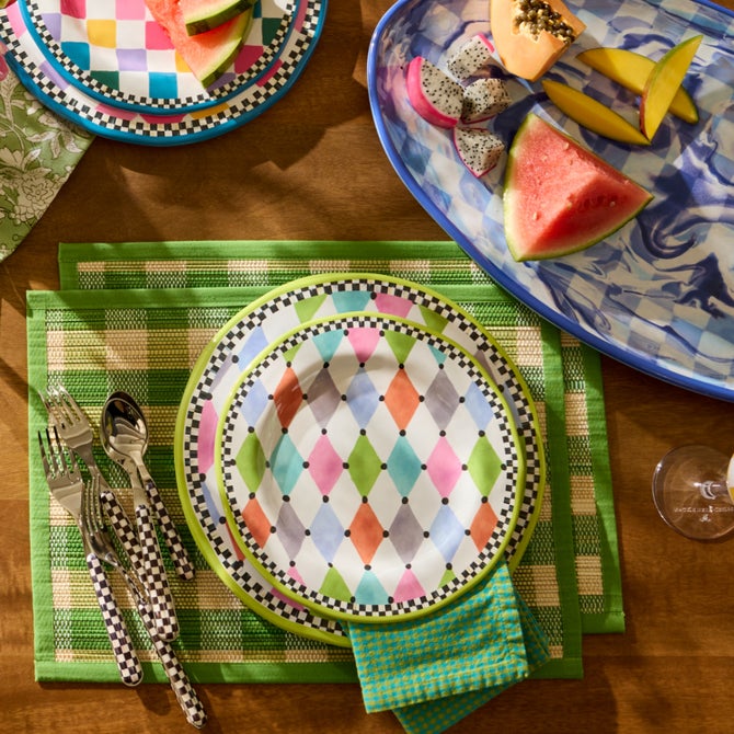 Palm Springs Melamine Dinner Plates, Set of 4 image number 2