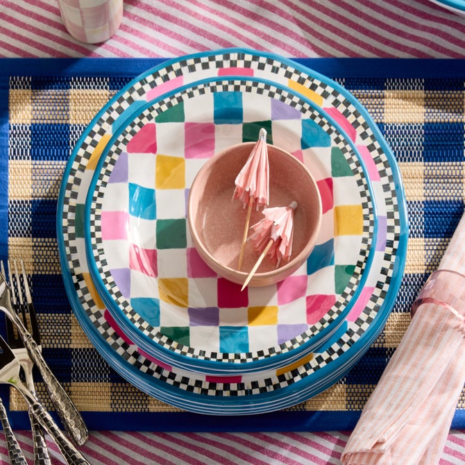 Jamboree Melamine Dinner Plates, Set of 4 image number 1