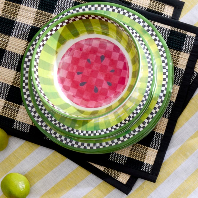 Watermelon Melamine Salad Plates, Set of 4 image number 3