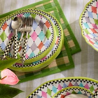 Palm Springs Melamine Salad Plates, Set of 4