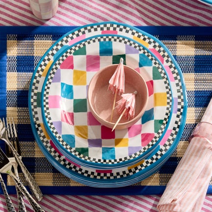 Jamboree Melamine Salad Plates, Set of 4