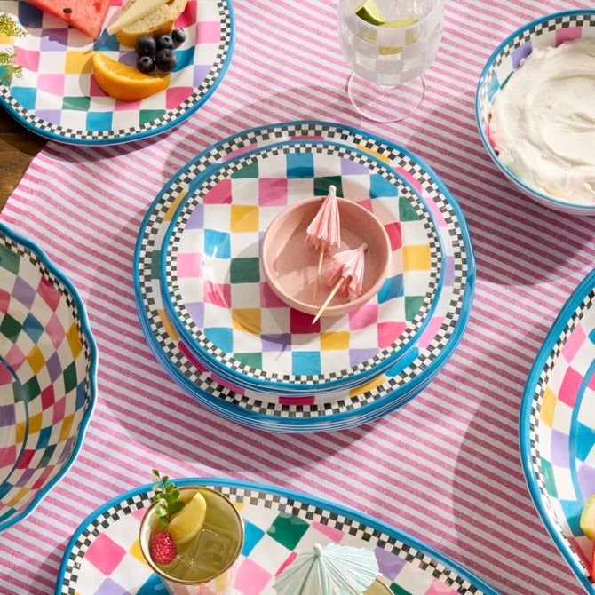 Jamboree Melamine Salad Plates, Set of 4 image number 3