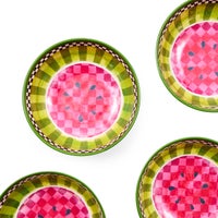 Watermelon Melamine Small Bowls, Set of 4