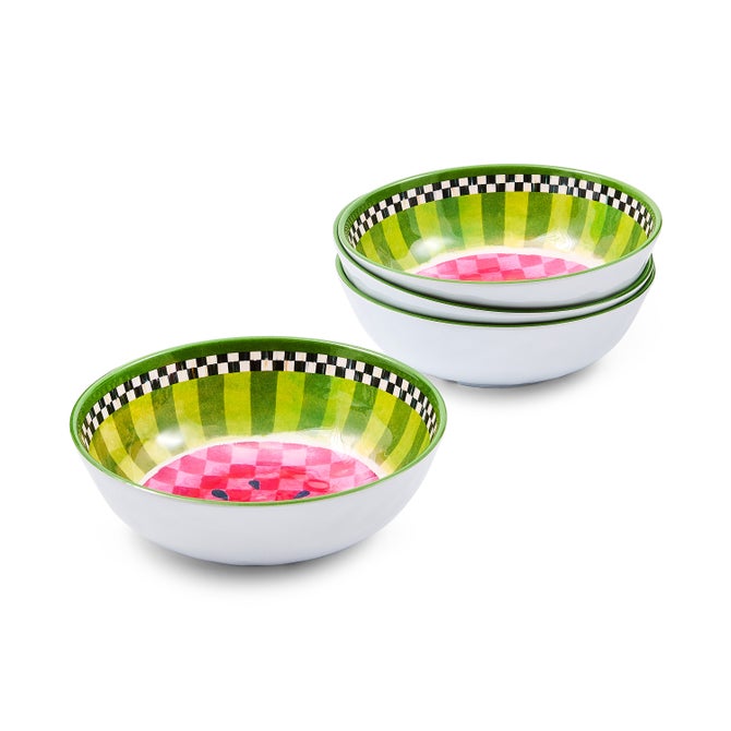 Watermelon Melamine Small Bowls, Set of 4 image number 0
