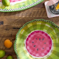 Watermelon Melamine Serving Bowl