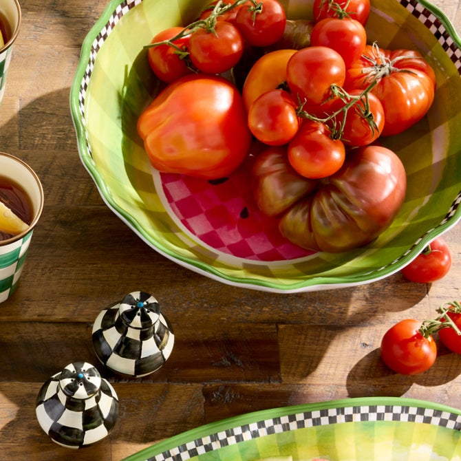 Watermelon Melamine Serving Bowl image number 3