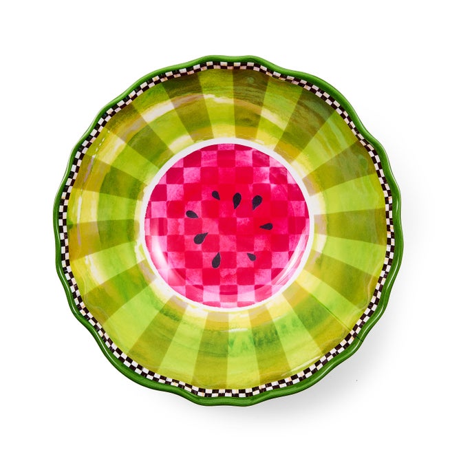 Watermelon Melamine Serving Bowl image number 1