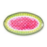 Watermelon Melamine Oval Platter