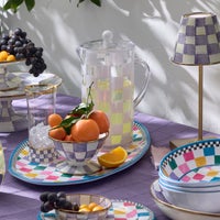 White Check Acrylic Pitcher
