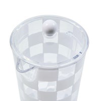 White Check Acrylic Pitcher