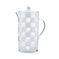 White Check Acrylic Pitcher