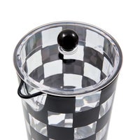 Black Check Acrylic Pitcher