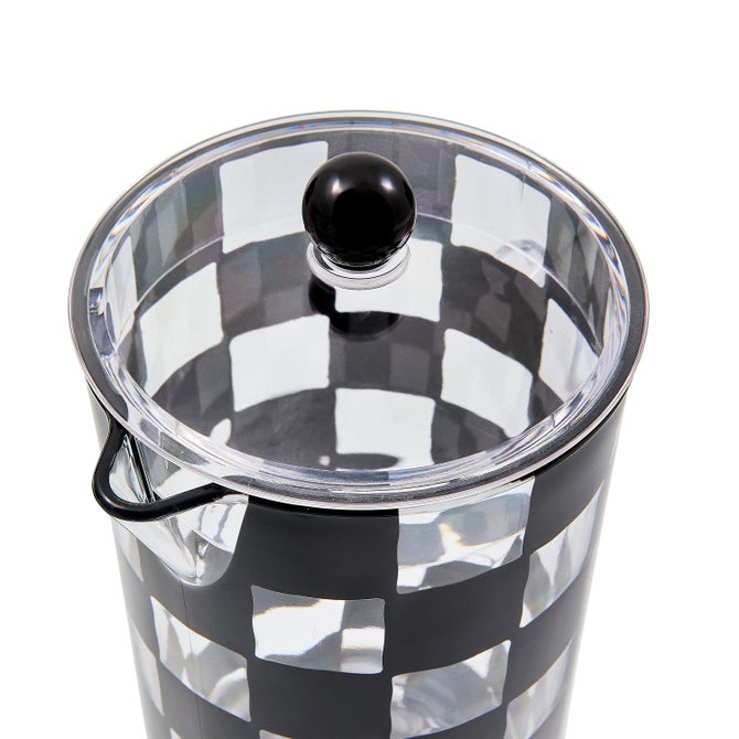 Black Check Acrylic Pitcher image number 2