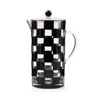 Black Check Acrylic Pitcher