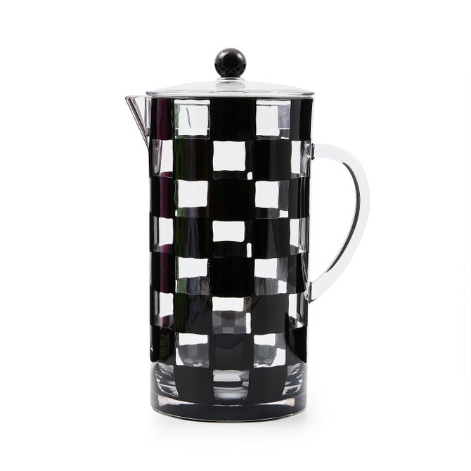 Black Check Acrylic Pitcher image number 0