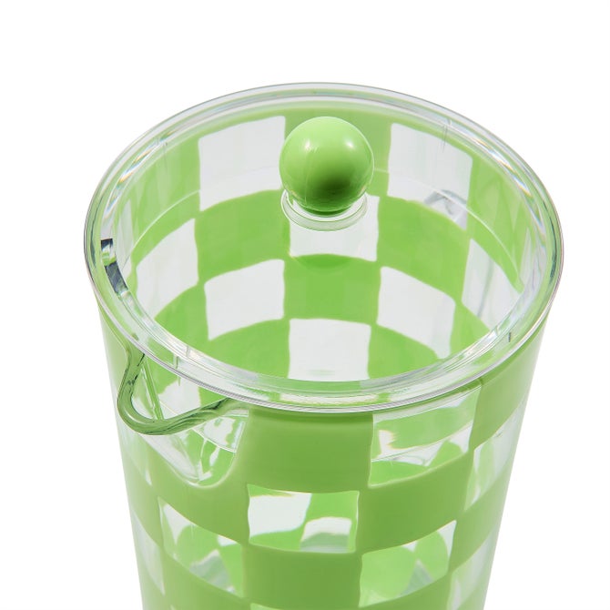 Green Check Acrylic Pitcher image number 1