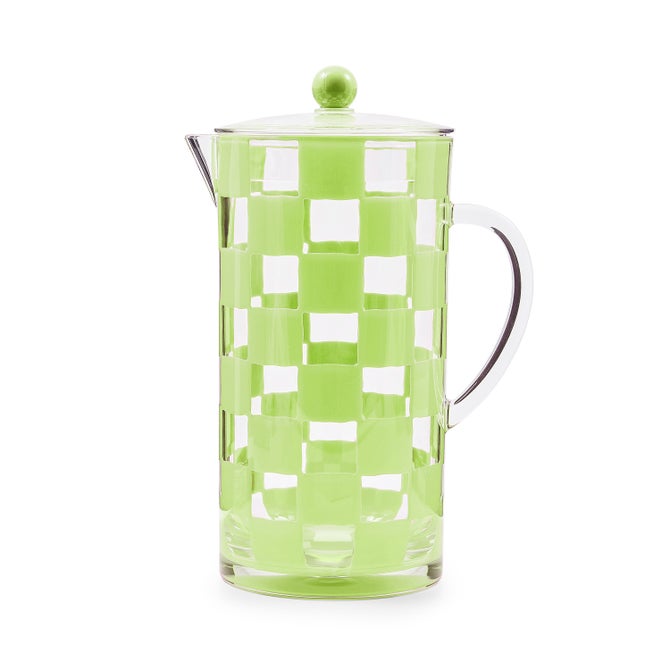Green Check Acrylic Pitcher image number 0
