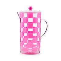 Pink Check Acrylic Pitcher
