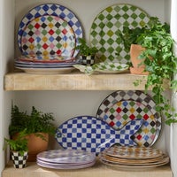 Multi Check Dinner Plate