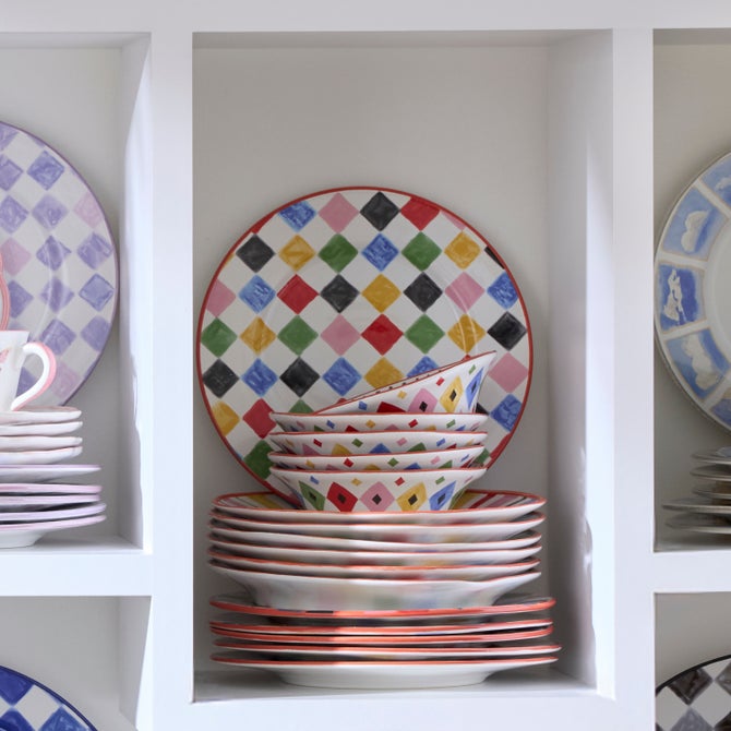 Multi Check Dinner Plate image number 3