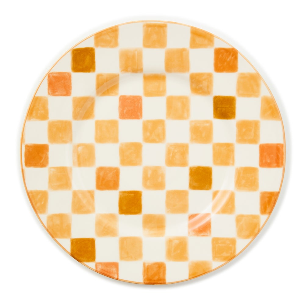Check Dinner Plate - Honey mackenzie-childs Panama imagen 1