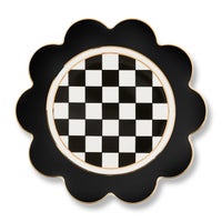 Black Petal Dinner Plate