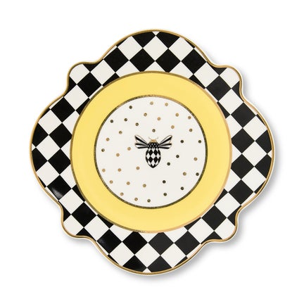 Bee Toile Salad Plate