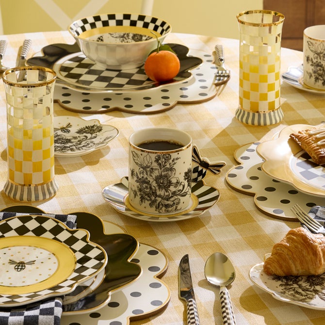 Bee Toile Mug & Saucer Set image number 1