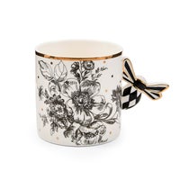 Bee Toile Mug & Saucer Set