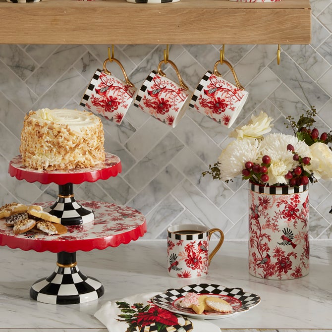 Cardinal Toile Mug image number 2
